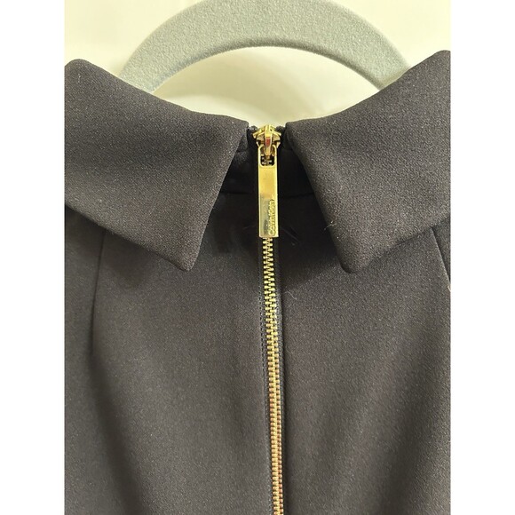 Calvin Klein Women’s Black Sheath Sleeveless Collared Knee Length Dress Sz 12 - Picture 4 of 6